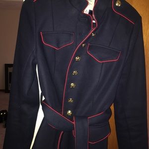 Banana republic navy military coat. Worn once!